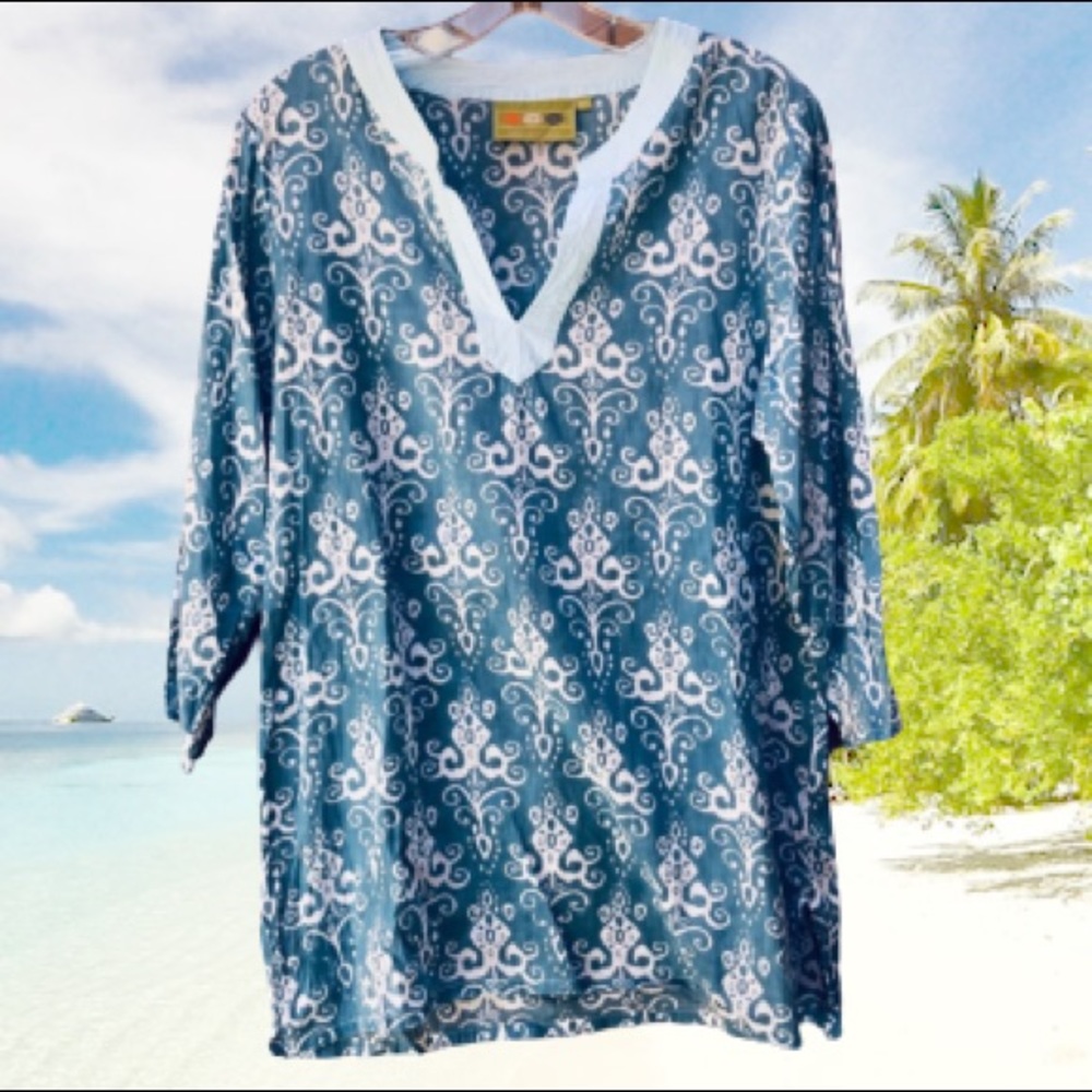ROCK FLOWER PAPER tunic / beach cover up